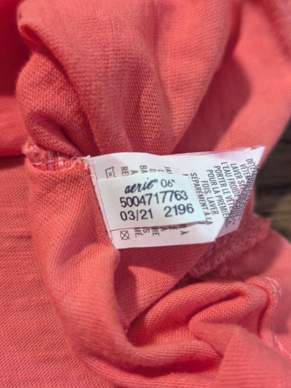4 for $25 aerie Love is Love T shirt coral size XS - Picture 12 of 15